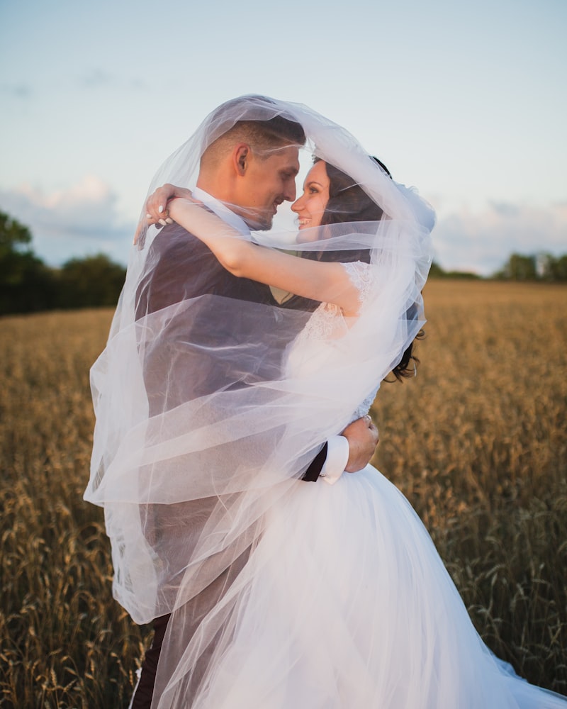 Wedding couple portrait