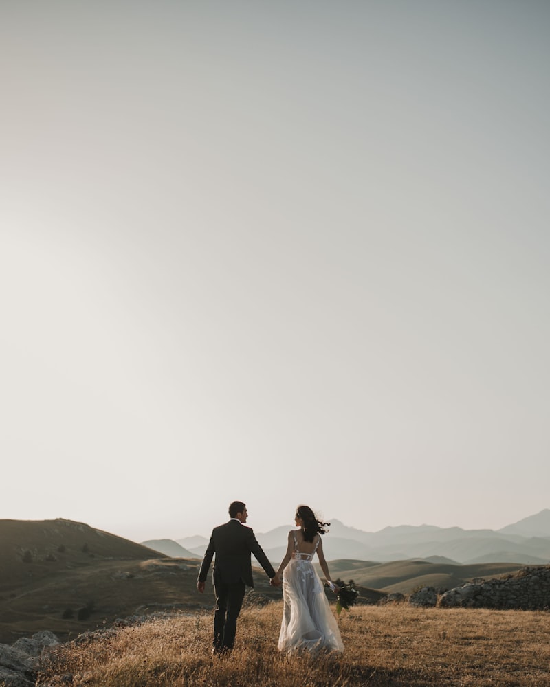Couple at their wedding reception